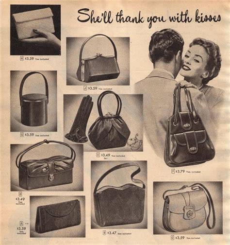 dior handbags 1950s.